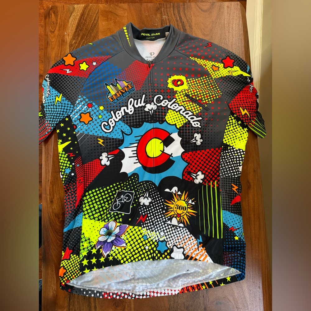 Pearl Izumi Men’s Cycling Jersey - Denver Colorado Multi-Color